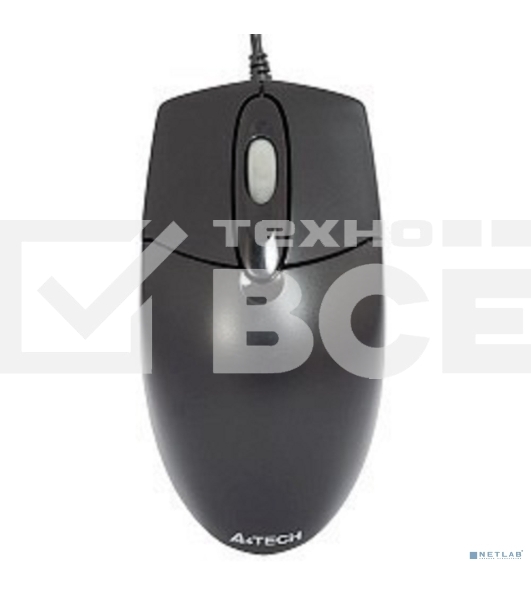 Мышь проводная A4Tech OP-720 черный, 1000 dpi, PS/2, кнопки - 3