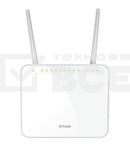 Маршрутизатор DVG-5402G/R1A AC1200 Wi-Fi Router, 1000Base-T WAN, 4x1000Base-T LAN, 2x5dBi external antennas, 2xFXS+USB ports, 3G/LTE support