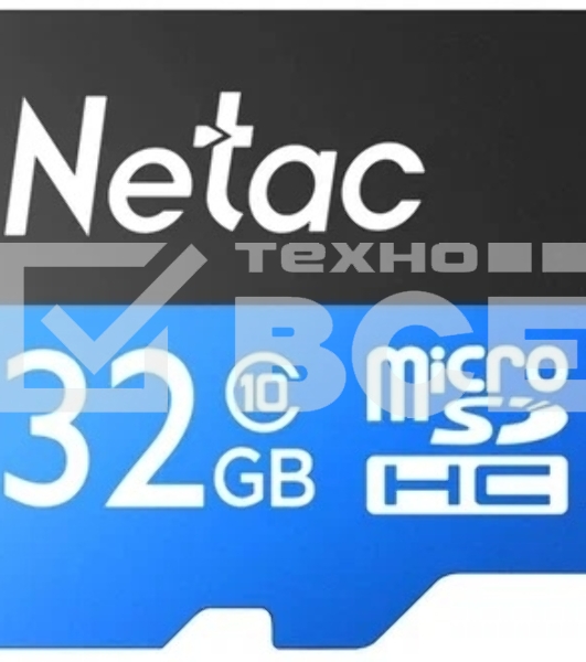 Карта памяти Netac P500 ECO 32GB MicroSDHC C10 up to 80MB/s, retail pack with SD Adapter