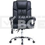Кресло офисное Cactus CS-CHR-OC02M-BK черный, эко.кожа, крестов. сталь, фото9