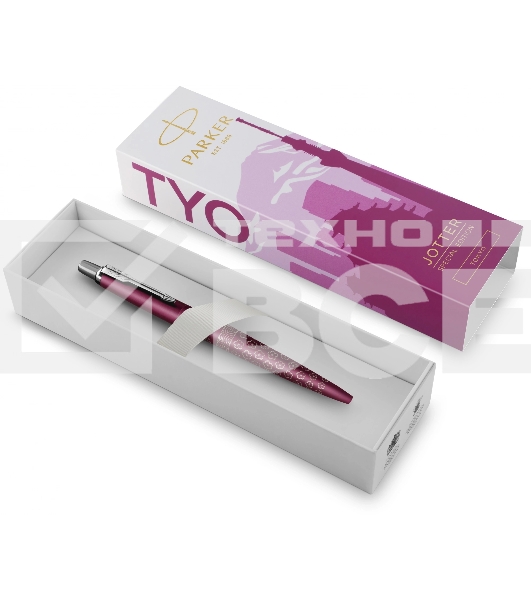Ручка шариковая Parker Jotter Global Icons SE Tokyo K179 (2198195) розовый M син. черн. подар.кор.
