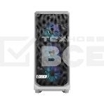 Корпус ПК без блока питания Fractal Design Meshify 2 Compact RGB TG Light Tint, Midi-Tower, 4x120mm RGB, 2xUSB-A 3.2 + 1xUSB 3.2 Type-C ATX, mATX, mITX White, фото2