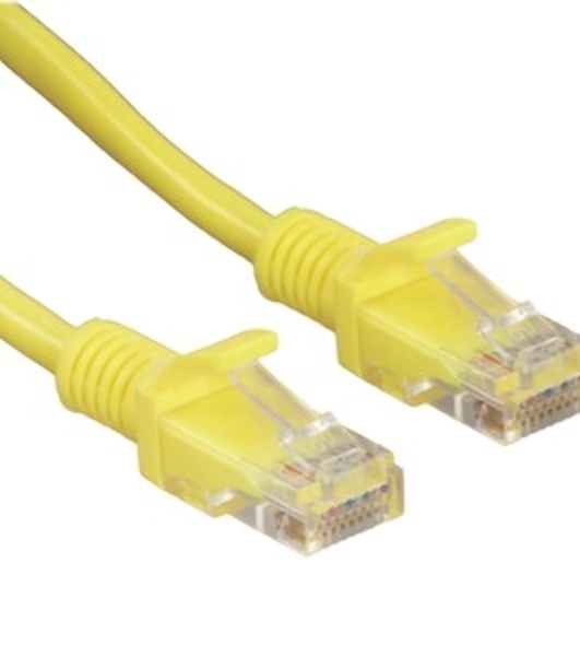 Патч-корд UTP Cablexpert PP12-15M/Y cat.5e, 15м, литой, многожильный, желтый
