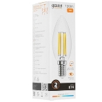 Лампа светодиодная филаментная Gauss Filament 12Вт цок.:E14 свеча св.свеч.бел.нейт. (упак.:10шт), фото14