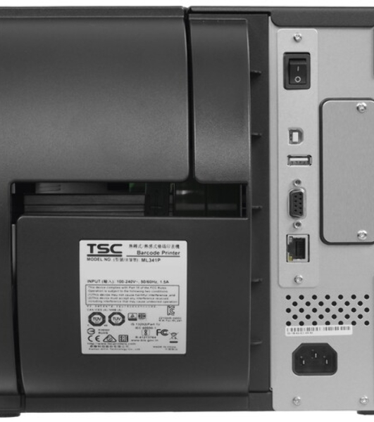 Принтер этикеток TSC ML341P (ML341P-A001-0202) стационарный, термотрансферная печать и прямая термопечать, 300 dpi, 152 мм/сек, Ethernet, RS-232, USB, Wi-Fi, черный