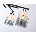 Светильник Ambrella light TR303212/4 BK/CH/SM/FR черный/хром/дымчатый/белый матовый E27*4 max 60W D515*200, фото6
