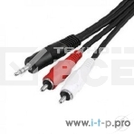 Кабель 5bites AC35J2R-015M 3.5 Jack/M - 2xRCA/M, 1.5м, стерео, фото 1