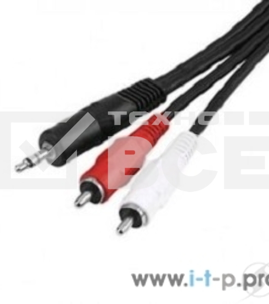 Кабель 5bites AC35J2R-015M 3.5 Jack/M - 2xRCA/M, 1.5м, стерео