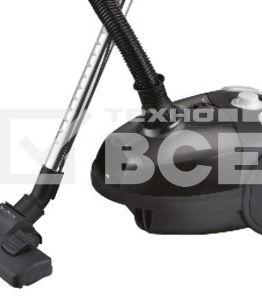 Пылесос Centek CT-2514 черный, 380/2100 Вт, уборка сухая, пылесборник мешок 2.5 л