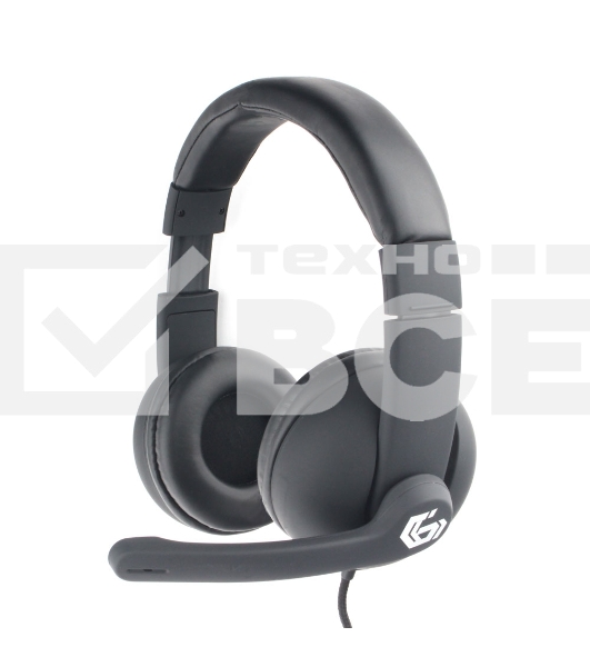 Гарнитура игровая Gembird MHS-G220   черный  soft touch  регулировка громкости  кабель 2м
