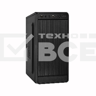 Компьютерный корпус Exegate EX283125RUS  Minitower ExeGate BAA-108 Black, mATX, <AAA400, 80mm>, 2*USB, Audio