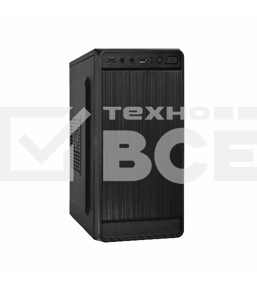 Компьютерный корпус Exegate EX283125RUS  Minitower ExeGate BAA-108 Black, mATX, <AAA400, 80mm>, 2*USB, Audio
