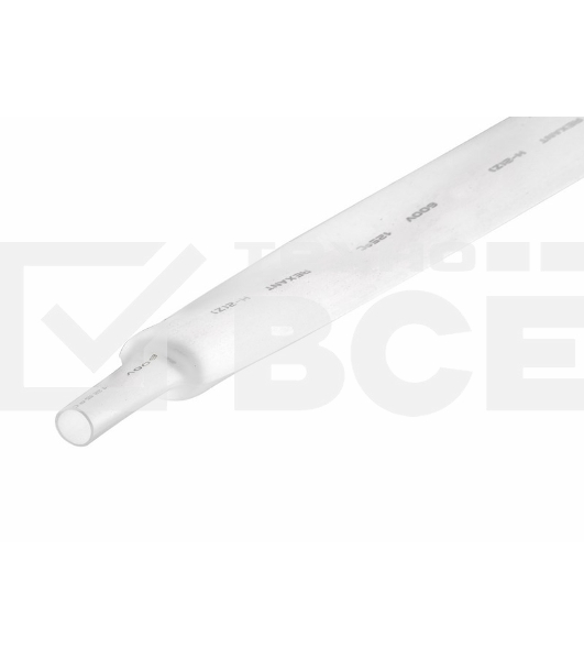 Термоусаживаемая трубка Rexant 22,0/11,0 мм, белая, упаковка 10 шт. по 1 м