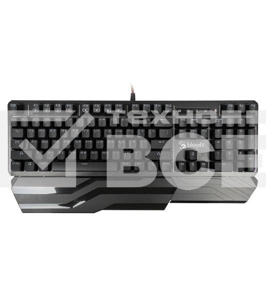 Клавиатура A4 B975 механическая черный USB Gamer LED (подставка для запястий)