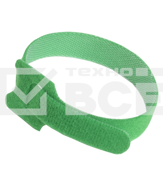 Хомут-липучка ITK HKVG-W14-L210 210x14мм (упак:100шт) полиамид внешний (-40/+80) зеленый