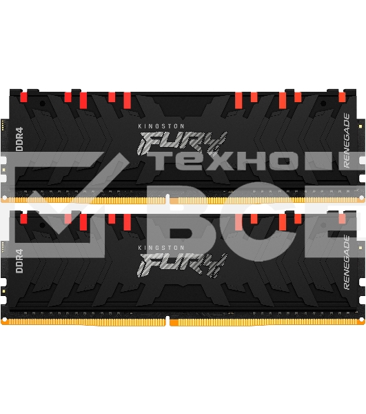 Оперативная память Kingston 16GB 4000MHz DDR4 CL19 DIMM (Kit of 2) FURY Renegade RGB
