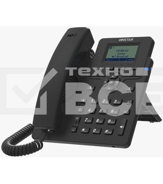 Телефон IP Dinstar C60SP черный