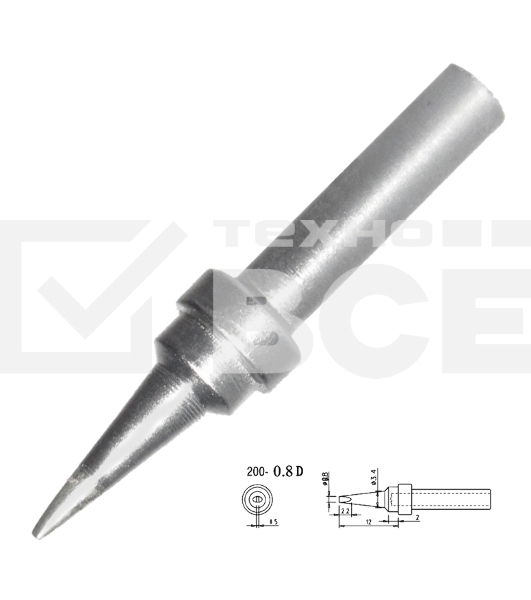 Жало для паяльника Quick QK200-T-0,8D