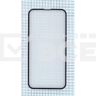 Защитное стекло 6D для Apple iPhone 14 черный