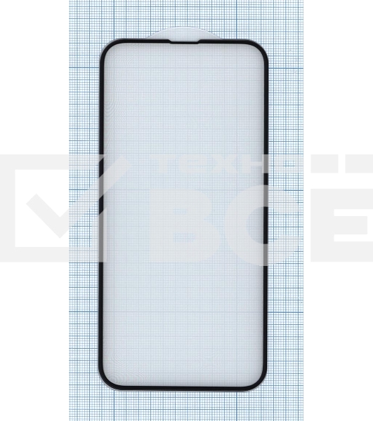 Защитное стекло 6D для Apple iPhone 14 черный
