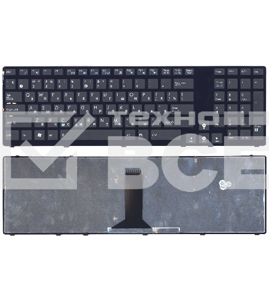 Клавиатура для ноутбука Asus K95 черная с рамкой