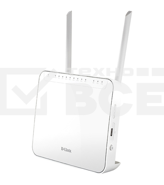Маршрутизатор DVG-5402G/R1A AC1200 Wi-Fi Router, 1000Base-T WAN, 4x1000Base-T LAN, 2x5dBi external antennas, 2xFXS+USB ports, 3G/LTE support