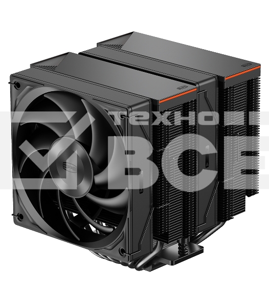 Кулер для процессора PCCooler RZ620 BK (260W, 4-pin PWM, 157.5mm, Al/Cu, 6x6mm, 1x120mm, 86.73CFM, 32dBA, 2200RPM, S: 1851/1700/1200/115X, AM5/AM4, black)