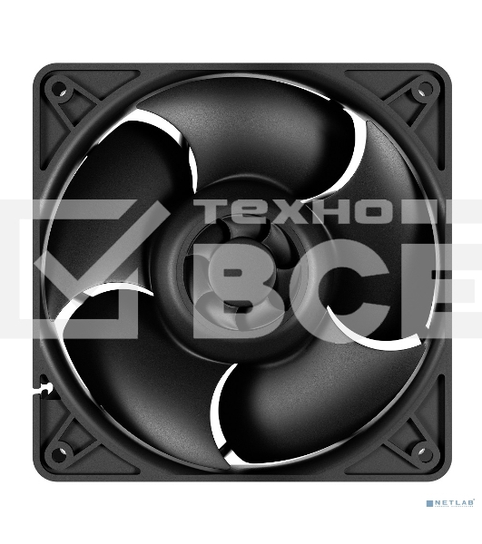 Вентилятор для корпуса Arctic S12038-4K черный, 120 мм, 4000 об/мин, 4 pin