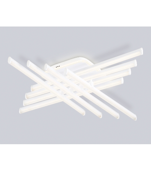 Потолочный светодиодный светильник Ambrella light FL6261 WH белый 130W 3000K-6400K 810*810*130 (ПДУ ИК)