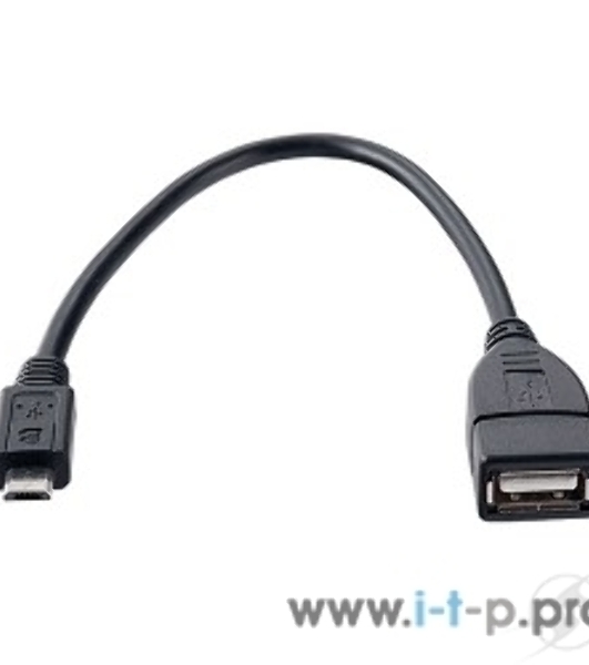 Кабель PERFEO USB2.0 A розетка - Micro USB вилка (OTG), 0,2 м (U4202)