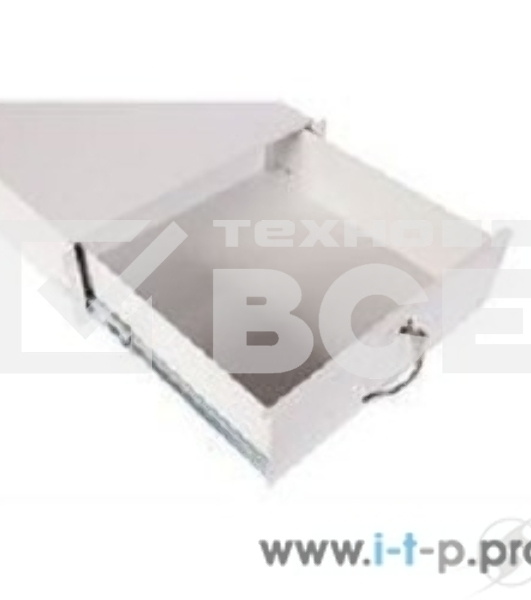 Полка (ящик) для документации 2U (ТСВ-Д-2U.450-9005) черный цвет