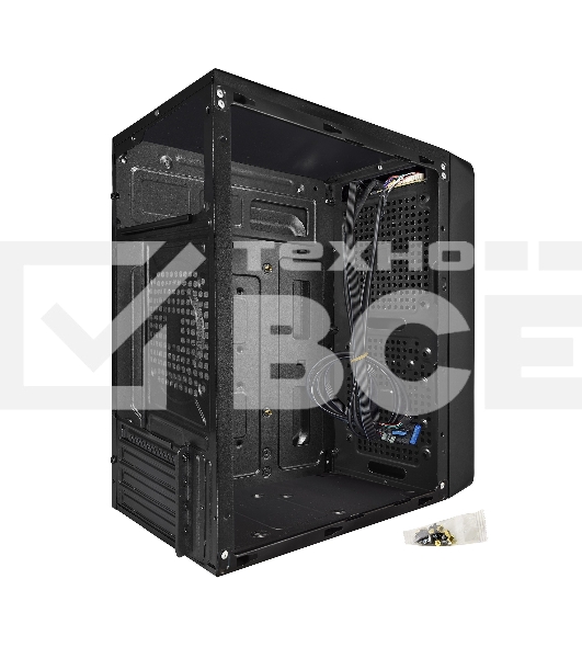 Компьютерный корпус Exegate EX283125RUS  Minitower ExeGate BAA-108 Black, mATX, <AAA400, 80mm>, 2*USB, Audio