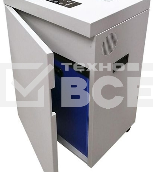 Шредер Office Kit S500 (2х15) белый (секр.P-5)/фрагменты/17лист./50лтр./скрепки/скобы/пл.карты/CD