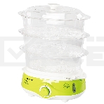 Пароварка электрическая Endever Vita-171, белый/зеленый, мощность 1000 Вт, объем 11 л, фото11