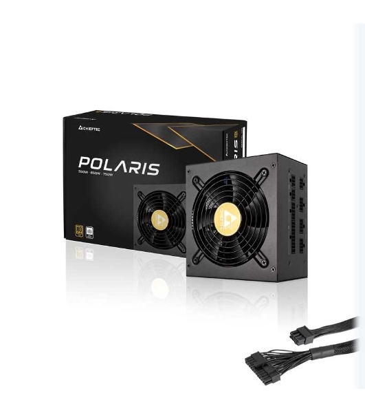 Блок питания Chieftec Polaris PPS-550FC (ATX 2.4, 550W, 80 PLUS GOLD, Active PFC, 120мм fan, Full Cable Management) Retail