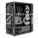 Компьютерный корпус Miditower ExeGate EVO-5001A-600NPX (ATX, БП 600NPX с вент. 12 см, 2*USB+1*USB3.0+HD Audio, черный, 3 вент.12см с RGB подсветкой, боковая панель - закаленное стекло), фото4