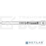 Стяжка Hyperline GT-250IBC нейлоновая неоткрывающаяся, безгалогенная (halogen free), 250x3.6мм, черная, (100 шт), фото3