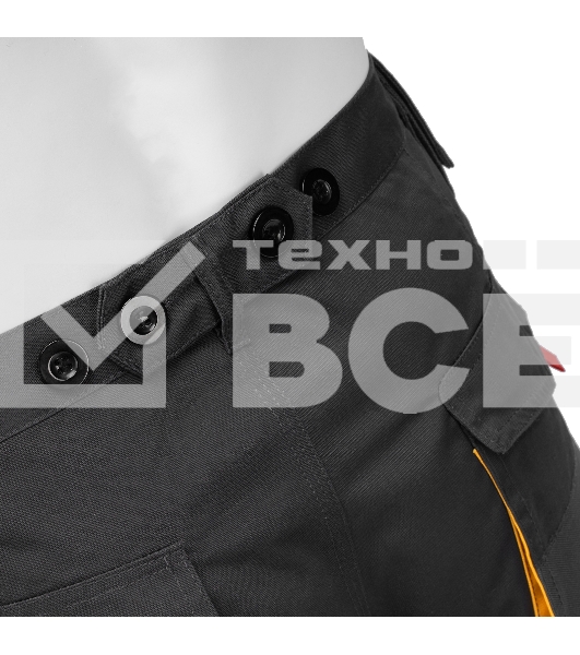 Брюки профессиональные рабочие, 65% полиэстер 35% хлопок, XXXL Denzel