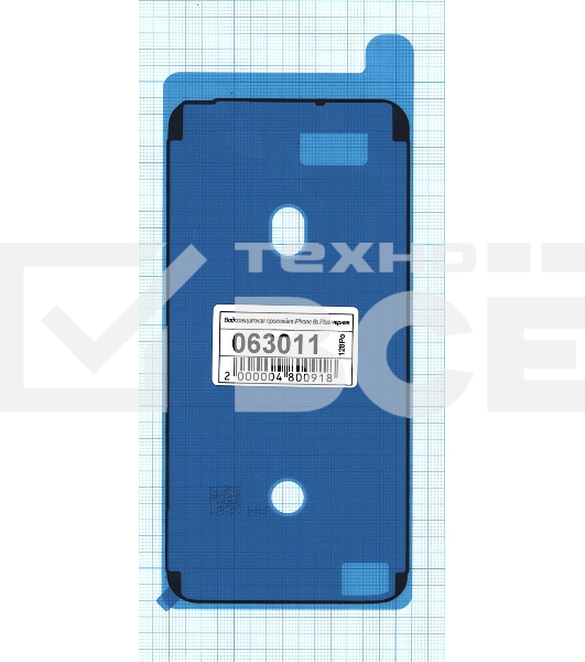 Водозащитная прокладка (проклейка) для iPhone 6s Plus. черная