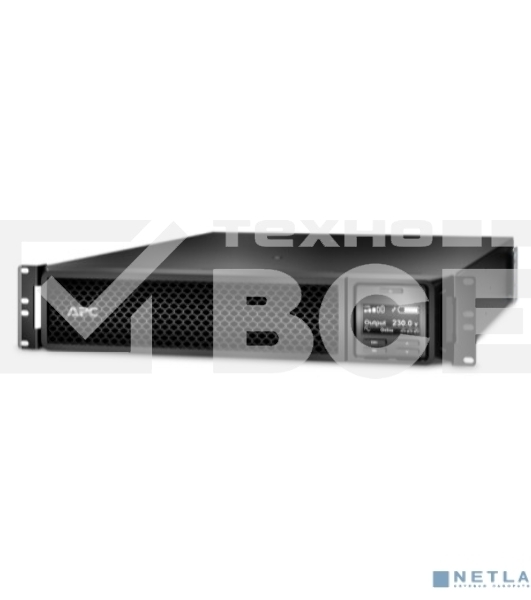 Источник бесперебойного питания APC Smart-UPS SRT, 1000VA/1000W, On-Line, Extended-run, Black, Rack 2U (Tower convertible), Black