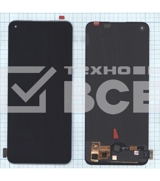 Дисплей для OPPO Reno 8T 4G (CPH2481) в сборе с тачскрином OLED черный