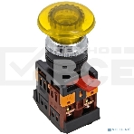 Кнопка EKF AELA-22 pbn-aela-1o-24 желтая с подсветкой NO+NC 24В PROxima, фото 1