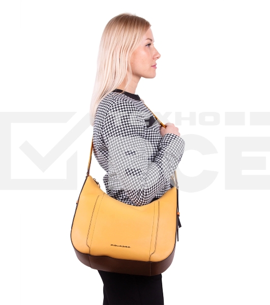 Сумка женская Piquadro Circle BD6658W92/GBE желтый/бежевый натур.кожа