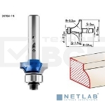 Фреза кромочная калевочная Зубр №1, D= 19мм, рабочая длина-7,4мм, радиус-3,2мм, хв.-8мм, d-12,7мм, Зубр Профессионал 28701-19, фото 1