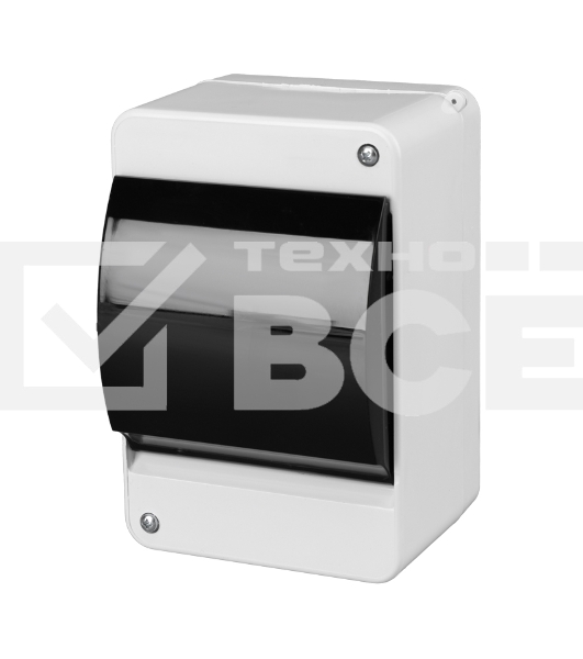 Корпус пластиковый Rexant с крышкой КМПн 2/4 IP30 на 2-4 модуля белый