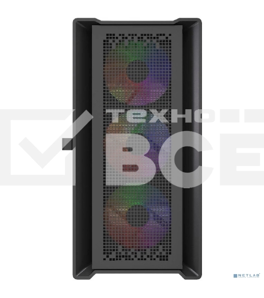 Корпус PowerCase ByteFlow Micro Black LE, Micro-Tower, чёрный
