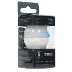 Лампа светодиодная Шар Gauss 7W 550lm 6500K Е27 шаг. диммирование LED, фото4