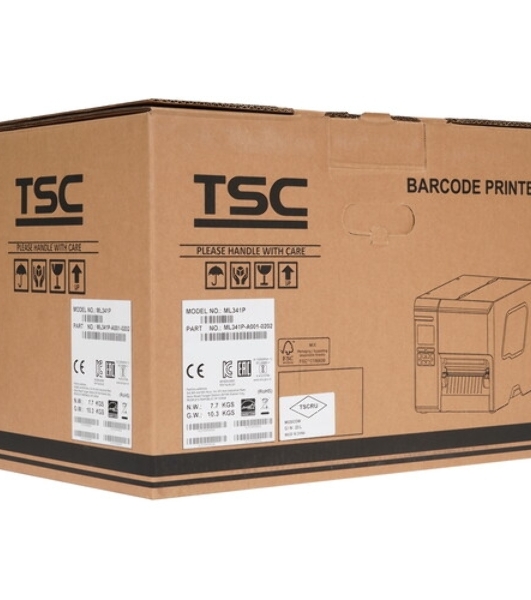 Принтер этикеток TSC ML341P (ML341P-A001-0202) стационарный, термотрансферная печать и прямая термопечать, 300 dpi, 152 мм/сек, Ethernet, RS-232, USB, Wi-Fi, черный