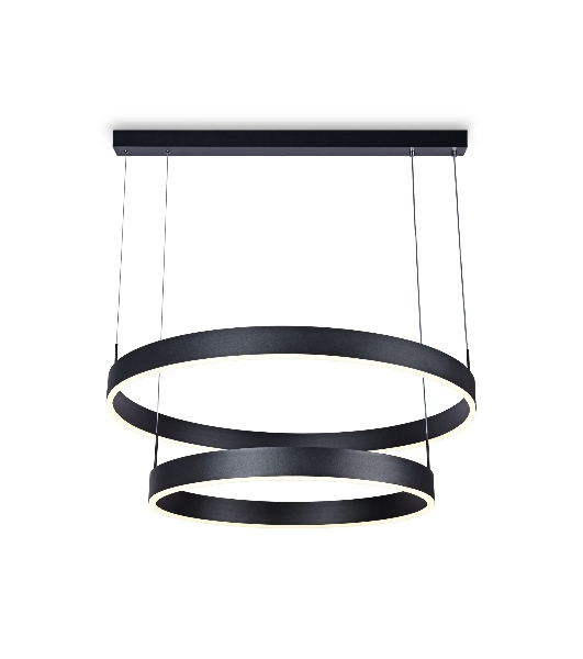 Светильник Ambrella light FA6618/2 BK черный 119W D600/800*750 (ПДУ РАДИО 2.4G)