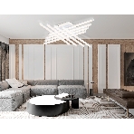 Потолочный светодиодный светильник Ambrella light FL6261 WH белый 130W 3000K-6400K 810*810*130 (ПДУ ИК), фото6